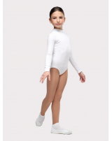 Купальник "Соло" с воротником-стойкой и длинным рукавом