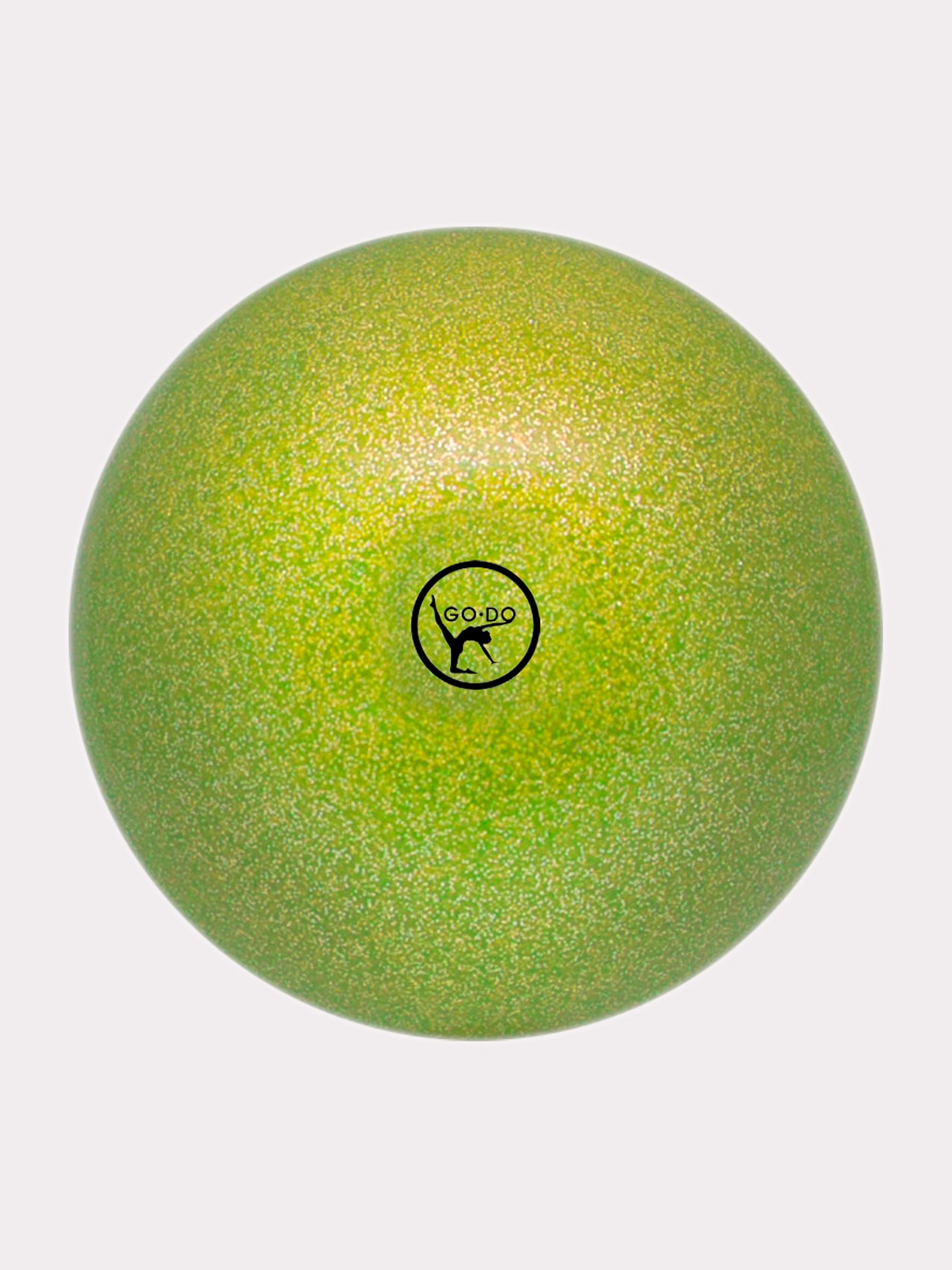 Мяч для художественной гимнастики с глиттером, 19 см.