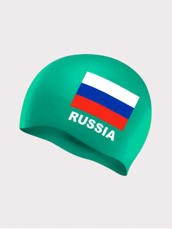 Шапочка для плавания с изображением флага России