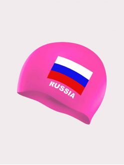 Шапочка для плавания с изображением флага России