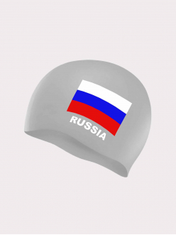 Шапочка для плавания с изображением флага России