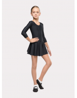 Купальник  гимнастический  "Пируэт" с юбкой,  рукав 3/4