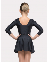 Купальник  гимнастический  "Пируэт" с юбкой,  рукав 3/4