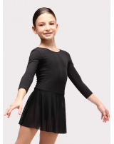 Купальник "Пируэт", рукав 3/4, юбка-сетка 