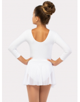 Купальник "Пируэт", рукав 3/4, юбка-сетка 