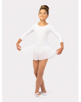 Купальник "Пируэт", рукав 3/4, юбка-сетка 