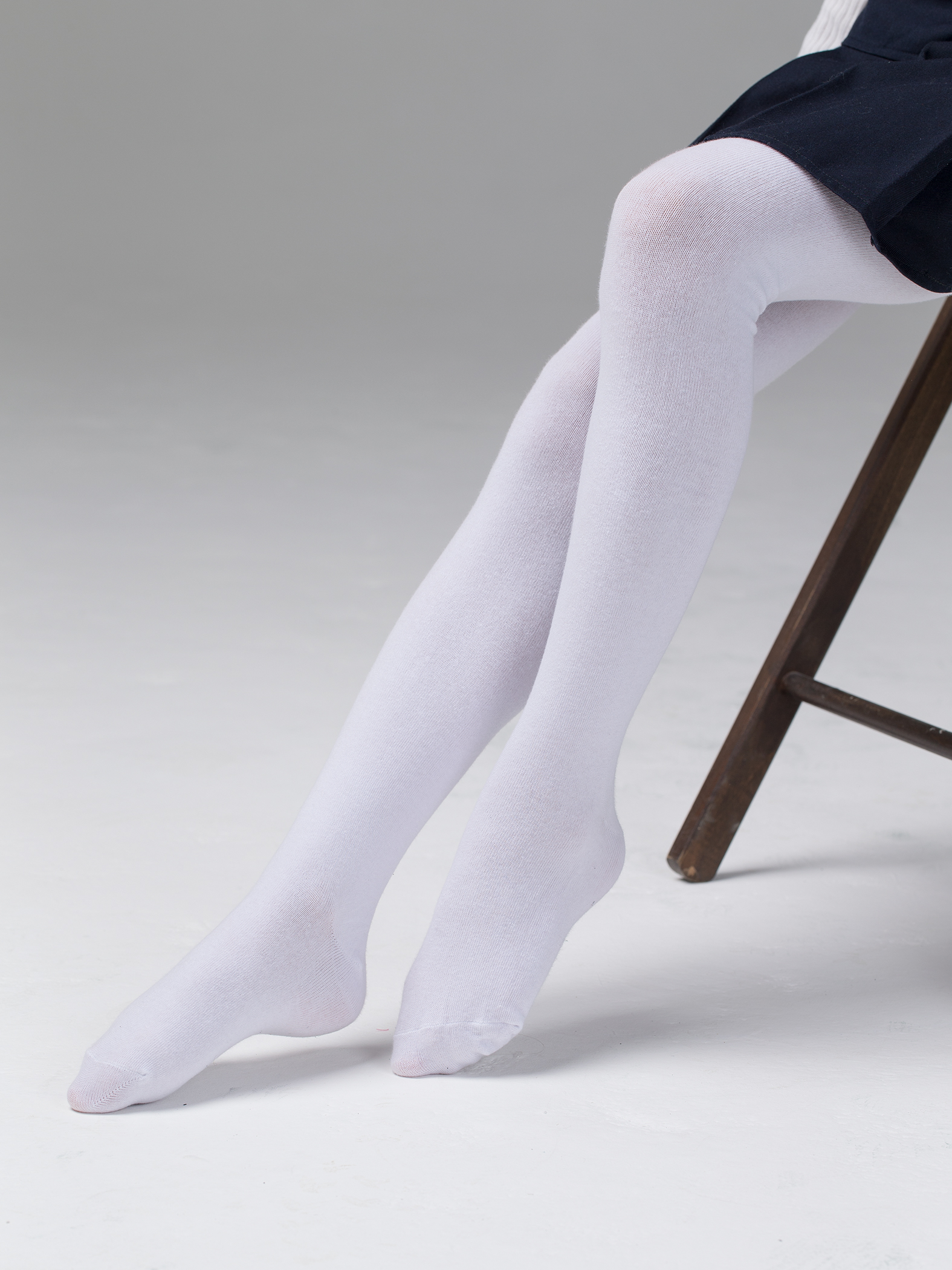 Колготки школьные однотонные 