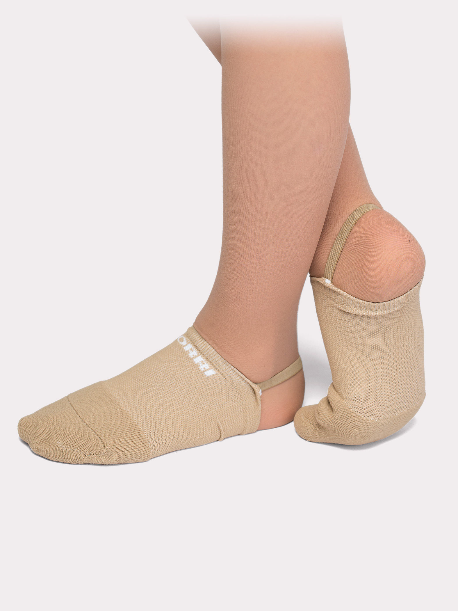 Получешки вязаные удлиненные, махровые резинка с силиконом