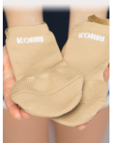 Получешки вязаные удлиненные, махровые резинка с силиконом