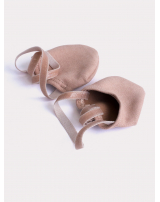 Полуносочки из эластичной замши, резинка с силиконом