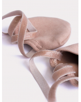 Полуносочки из эластичной замши, резинка с силиконом