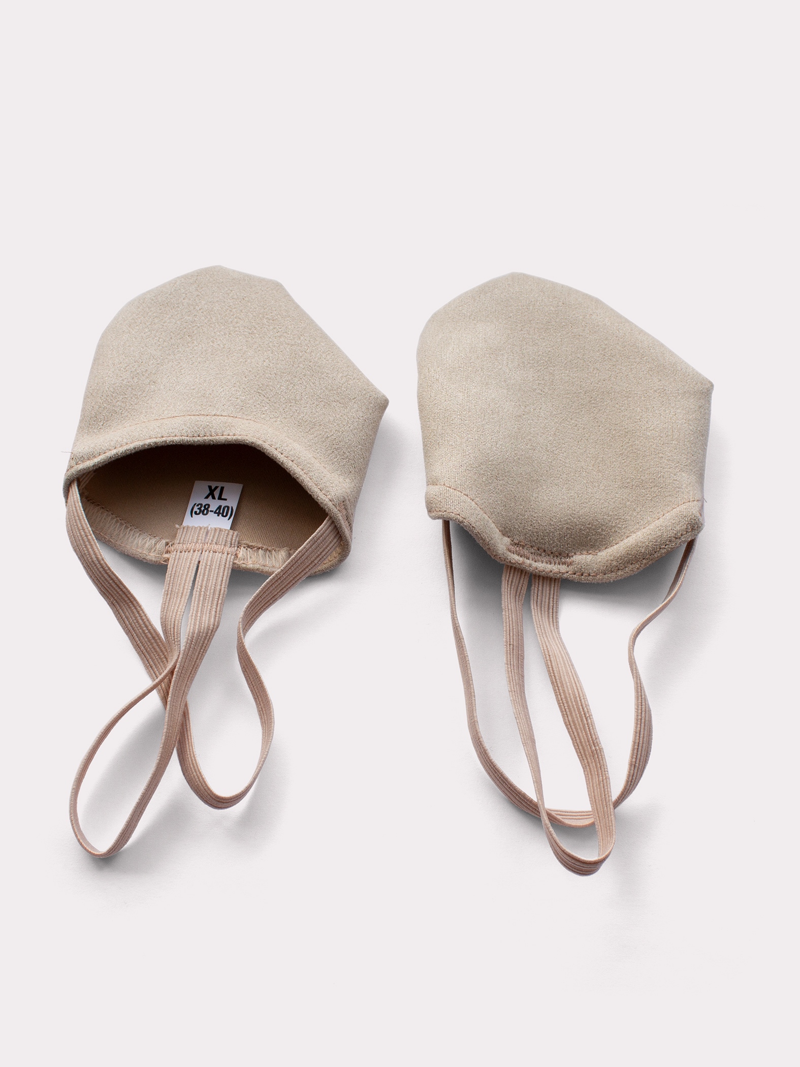 Полуносочки из эластичной замши