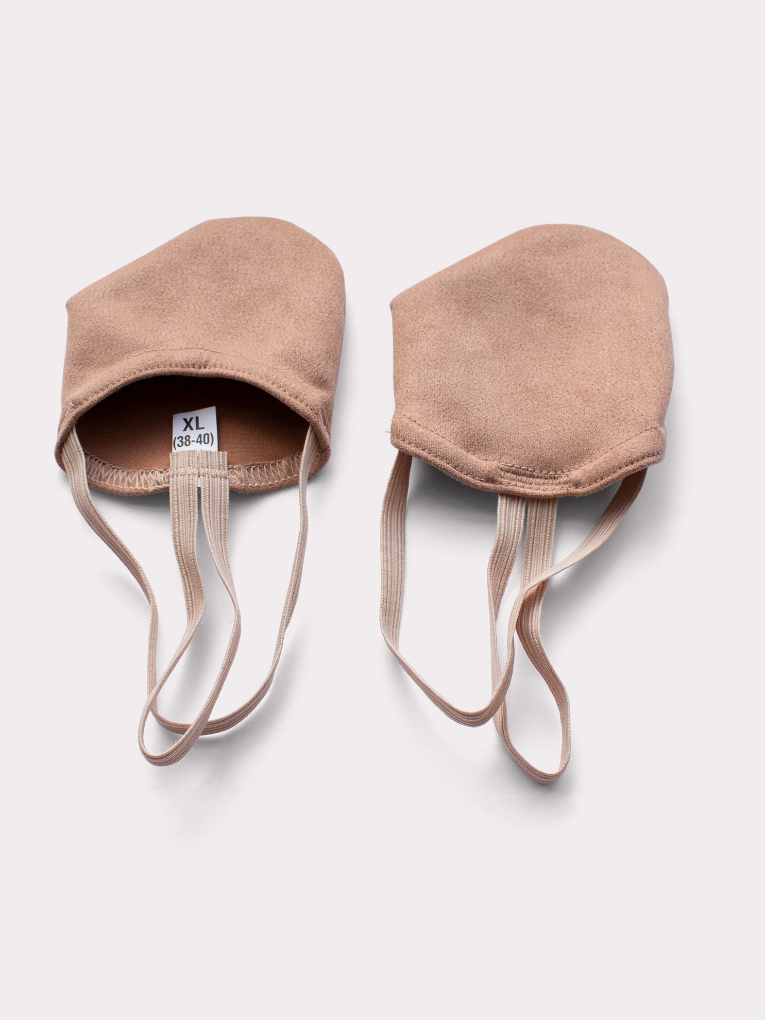 Полуносочки из эластичной замши