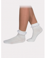 Носки для танцев с рюшами, высокий паголенок. Набор 6 пар.