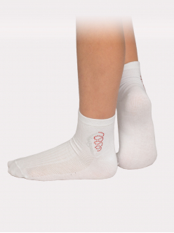 Спортивные носки со СТРАЗАМИ - гимнастка, средни