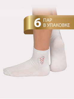 Спортивные носки со СТРАЗАМИ - гимнастка, средни