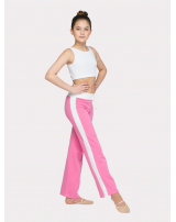 Брюки с широким поясом и лампасом