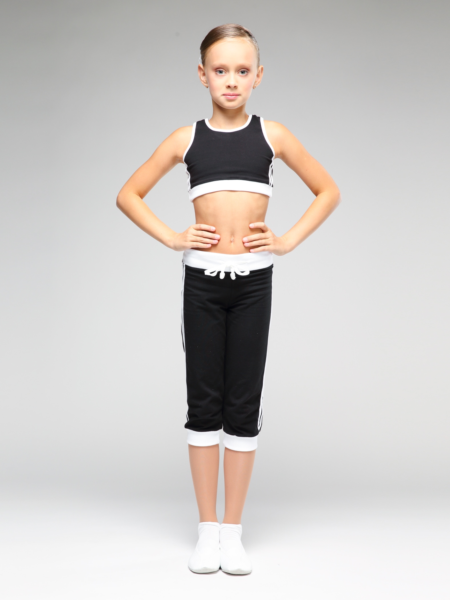 Бриджи с широким поясом