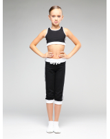 Бриджи с широким поясом