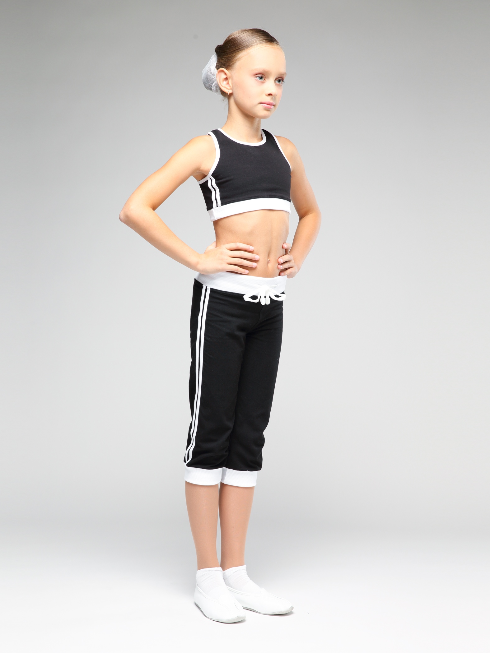 Бриджи с широким поясом