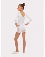 Купальник с рукавом 3/4, юбка-сетка 