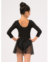 Купальник с рукавом 3/4, юбка-сетка 