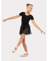 Купальник короткий рукав, юбка - сетка 