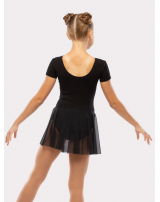 Купальник короткий рукав, юбка - сетка 