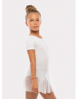 Купальник короткий рукав, юбка - сетка 