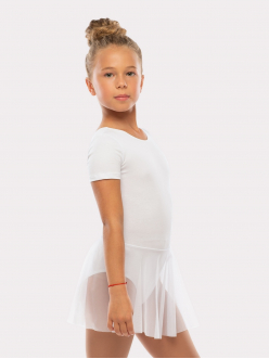 Купальник короткий рукав, юбка - сетка 