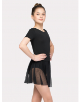 Купальник короткий рукав, юбка - сетка 