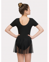 Купальник короткий рукав, юбка - сетка 