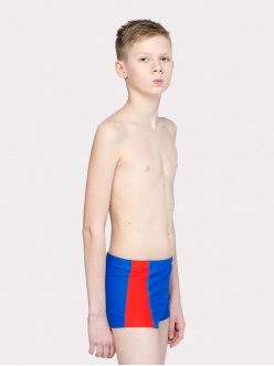 Плавки-шорты  из однотонной ткани с боковыми