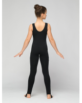 Комбинезон  майка-лосины с вырезом под пятку, шов сзади