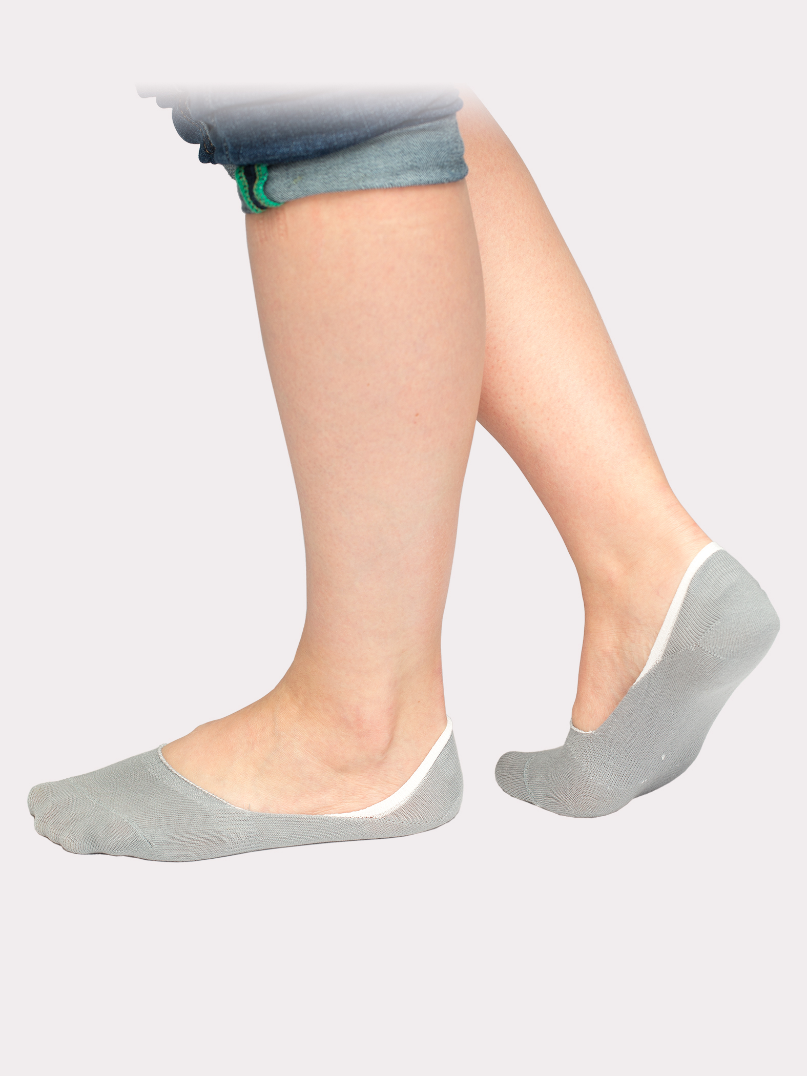 Подследники с силиконом. 3 пары: чёрный, серый и белый цвет