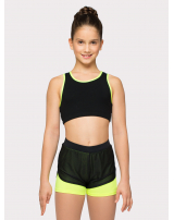 Шорты двойные  с сеткой