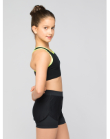 Шорты двойные  с сеткой