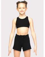 Шорты свободного кроя, пояс со шнурком