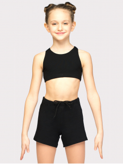 Шорты свободного кроя, пояс со шнурком