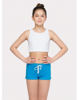 Шорты с декоративной отстрочкой