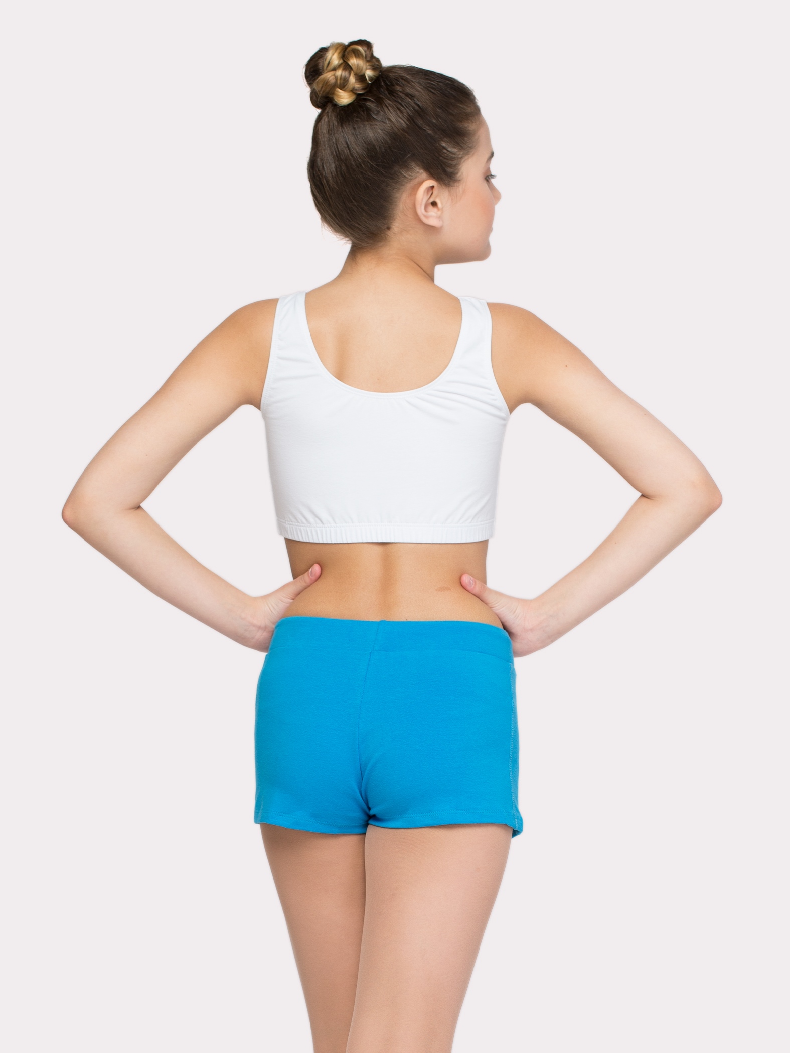 Шорты с декоративной отстрочкой