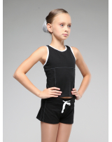 Шорты с декоративной отстрочкой