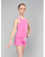 Шорты с декоративной отстрочкой