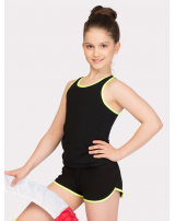 Шорты широкие для девочек с кантом