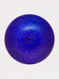 Мяч для художественной гимнастики с глиттером, 19