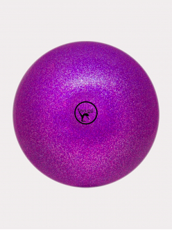 Мяч для художественной гимнастики с глиттером, 19