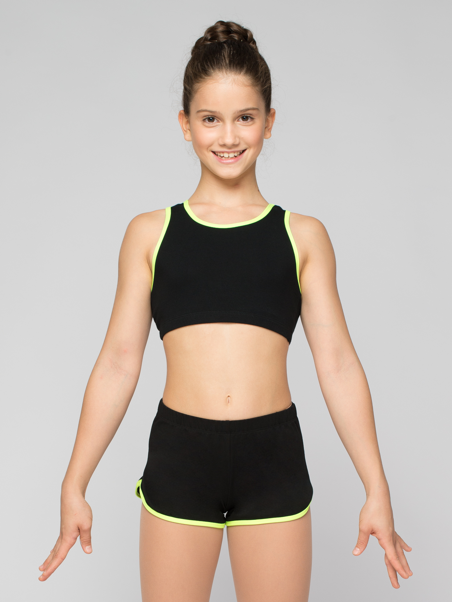 Топик на резинке с кантом, спина-борцовка