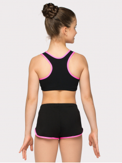 Топик на резинке с кантом, спина-борцовка