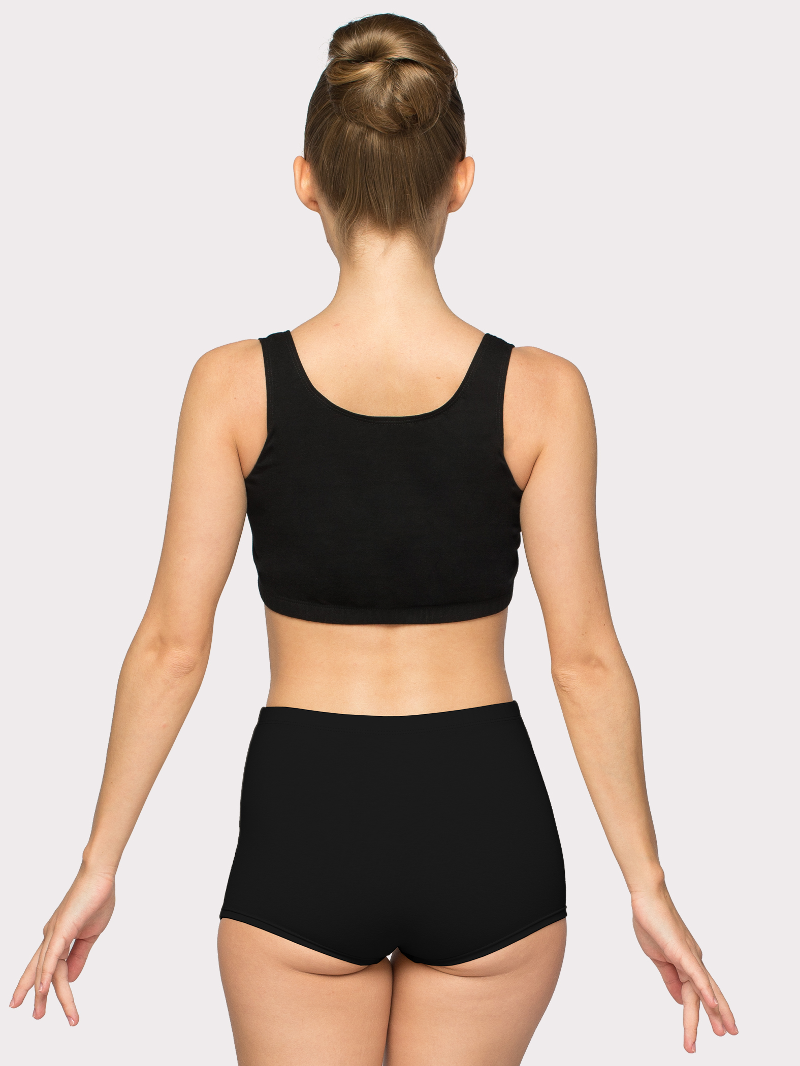 Трусы-шорты женские с высокой посадкой. Для спорта и повседневного пользования.