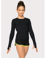 Футболка с длинным рукавом и отверстием под большой палец